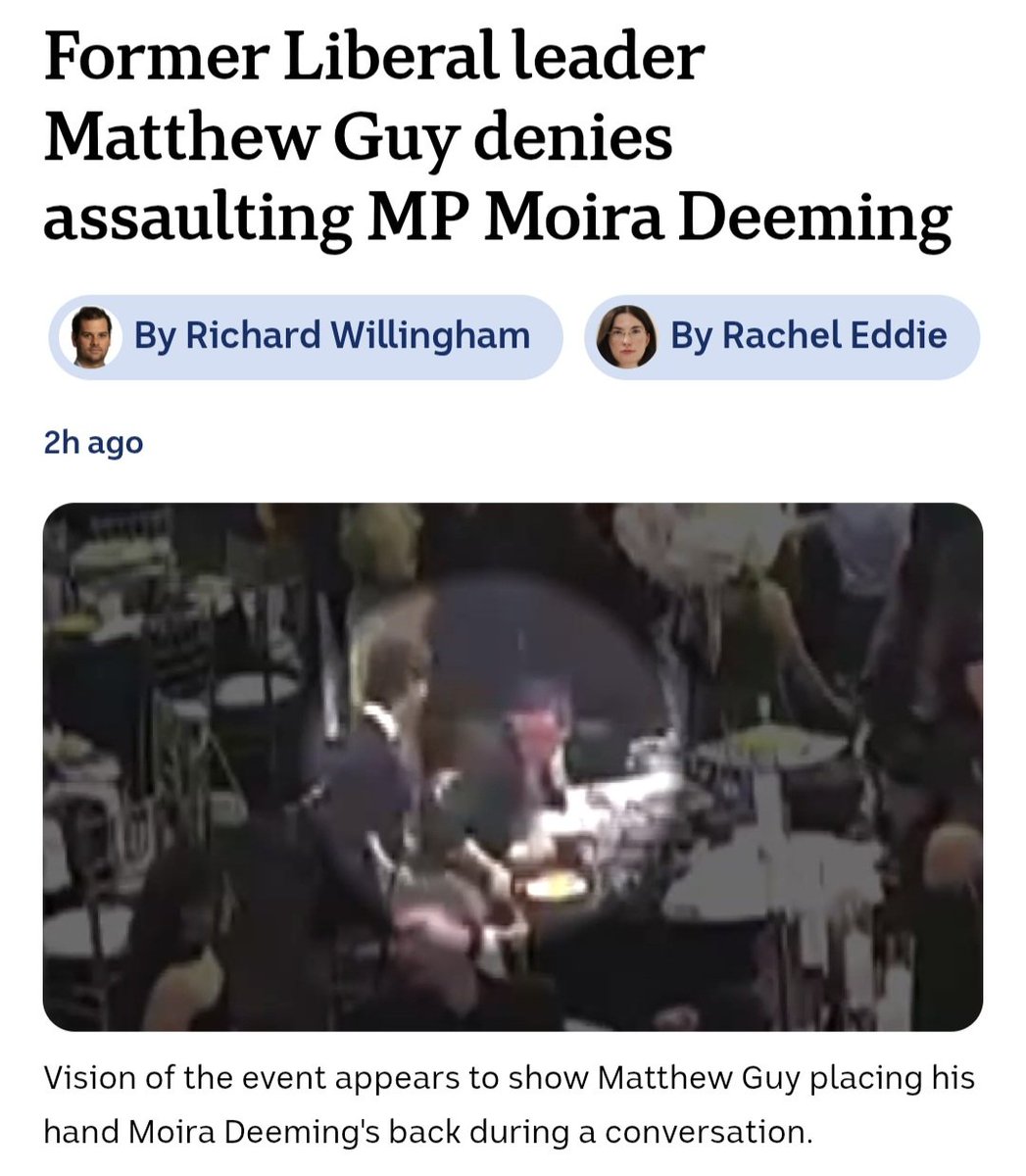 TopherField's tweet photo. This is likely to get messy.

Matthew Guy is considering suing Moira Deeming MP for defamation because she's filed a police report accusing him of assault?

To be clear I'm not going to offer any opinion on the events under investigation, but I AM interested in the tactics being used.

I could understand that defamation proceedings might be the right approach if the accusation was just in the media or something like that, where the damage was purely public and reputational, that would make sense, but defamation as a response to an actual police report?

How is a judge going to rule on that, given we're supposed to #believeallwomen these days?

Thought experiment, WITHOUT prejudice as to what happened or didn't, but follow me here for a minute:

Let's assume for a moment that the police decide NOT to pursue the matter, which is Matthew Guy's best case scenario at this point... unless the police ALSO turn around and charge Moira with making a FALSE report, which seems exceedingly unlikely under any circumstances, then essentially what the police would be saying in such a hypothetical is 'she thought it was an assault, we don't think it met the threshold, so we're not proceeding with it.'

NOW if Matthew Guy pursues a defamation suit, what is he asking the judge to rule? That reporting something you believe to be a crime is now a bankruptable offence if the police decline to prosecute?

That every time an accusation is made, but no conviction recorded, that the accused can bankrupt the accuser?

I just don't see a judge as likely to buy that argument or be willing to set that precedent.

Now of course there can be other variables and I'm not seeking to presume or prejudice, but I just don't see a defamation suit being a smart play in this case.

What if the police decline to prosecute, but Matthew Guy then LOSES a defamation suit? What if the judge finds that it's not 'defamatory' to report something you believe to be a crime, and then to talk about the fact that you reported it, even in the event the Police take no action?

We've seen defamation lawsuits backfire spectacularly before...