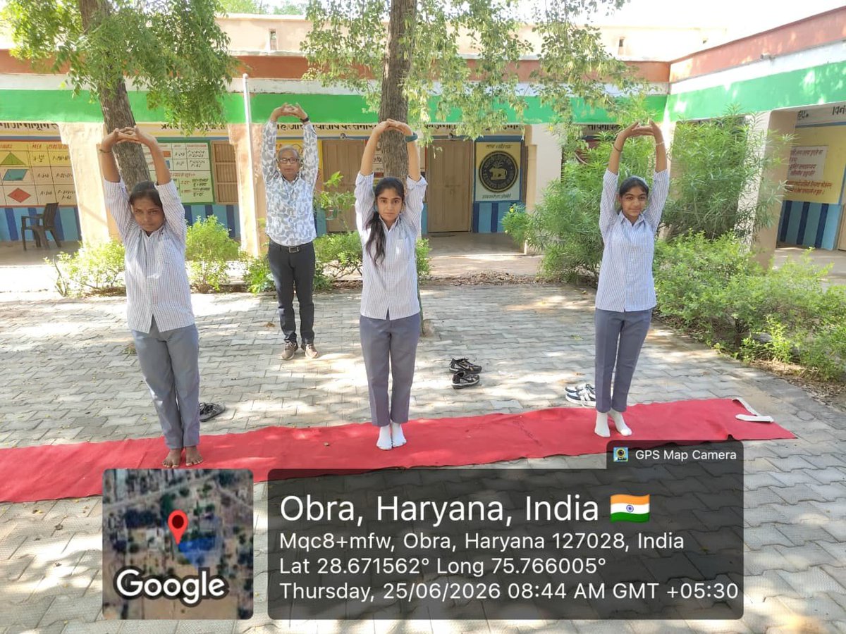 gsssobra's tweet photo. On the 2nd day of camp, Yoga activities were carried out with major discussion on green and healthy life style. Mr. Manoj, Mr. Ajay and Mrs. Manju participated the camp. https://t.co/MqWv67fnYb