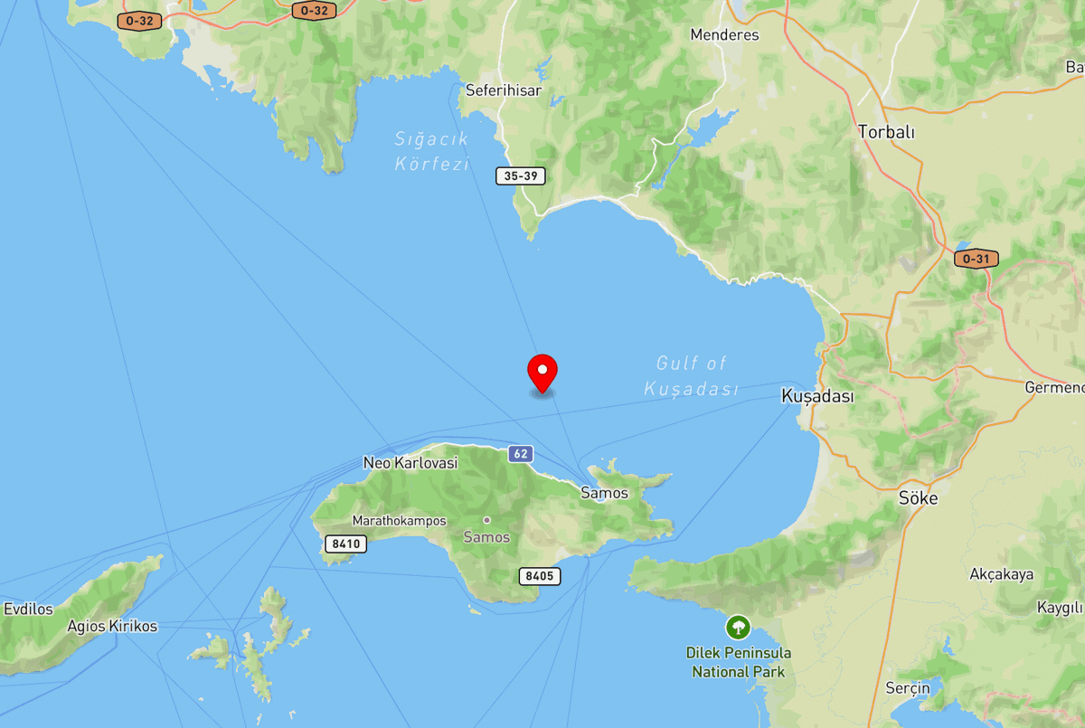 autodeprem's tweet photo. 🌍 #deprem #depremoldu #sondakika #sallandı #EgeDenizi

📢 KUSADASI KORFEZI (EGE DENIZI)
Büyüklük: 3.4
Derinlik: 5.4 km
Tarih: 2026-06-25 08:51
Konum: https://t.co/qdpTdqCX66
Detaylı Bilgi: https://t.co/dMELzIafSb
Veri Merkezi: KANDILLI https://t.co/cv9FMJjbuK