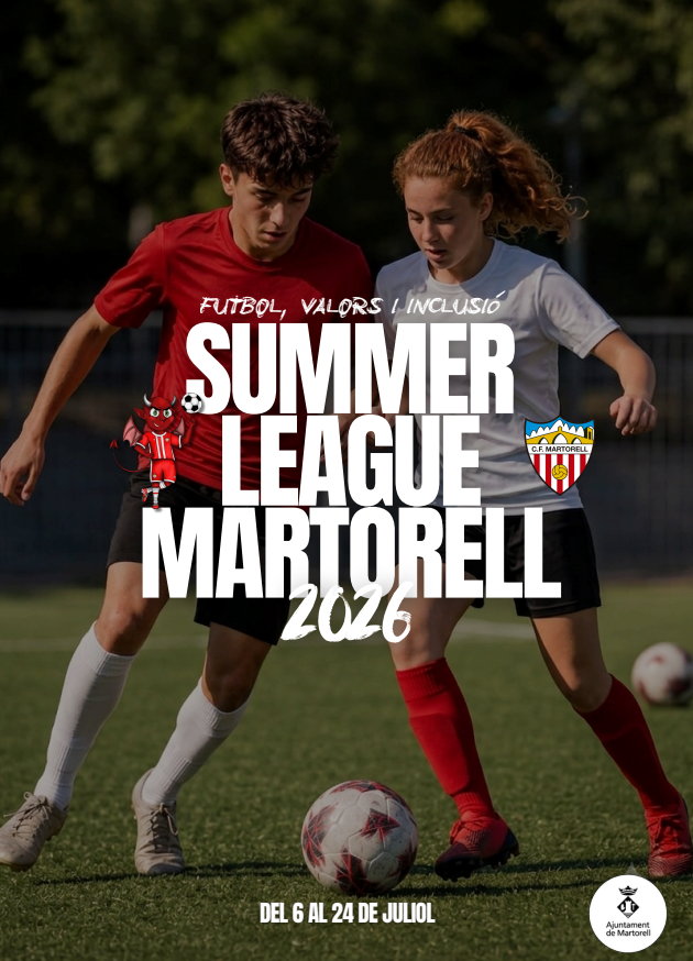 AjuntaMartorell's tweet photo. ⚽ El CF Martorell impulsa la primera Summer League Martorell 2026 al CE Torrent de Llops

➡️ https://t.co/Wpo5cRuLmh https://t.co/h1Ucdw6eVE