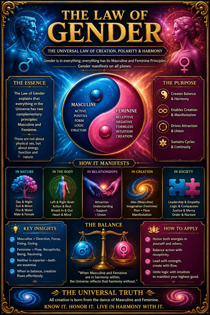zohaibusman's tweet photo. The Law of Gender #Infographic https://t.co/AdnMfZOAMz