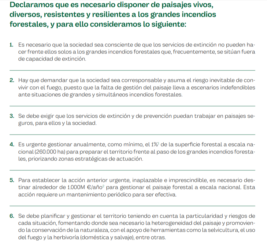 ferrandalmau78's tweet photo. 10) Desde @PauCostaF se ha trabajado una propuesta de #consenso para trabajar tanto en las causas de la #ignición como en las de la #propagación
La han firmado muchas entidades y personas comprometidas con la #GestiónForestalSostenible
Porque sólo desde el acuerdo avanzaremos https://t.co/XOhiR4P04R