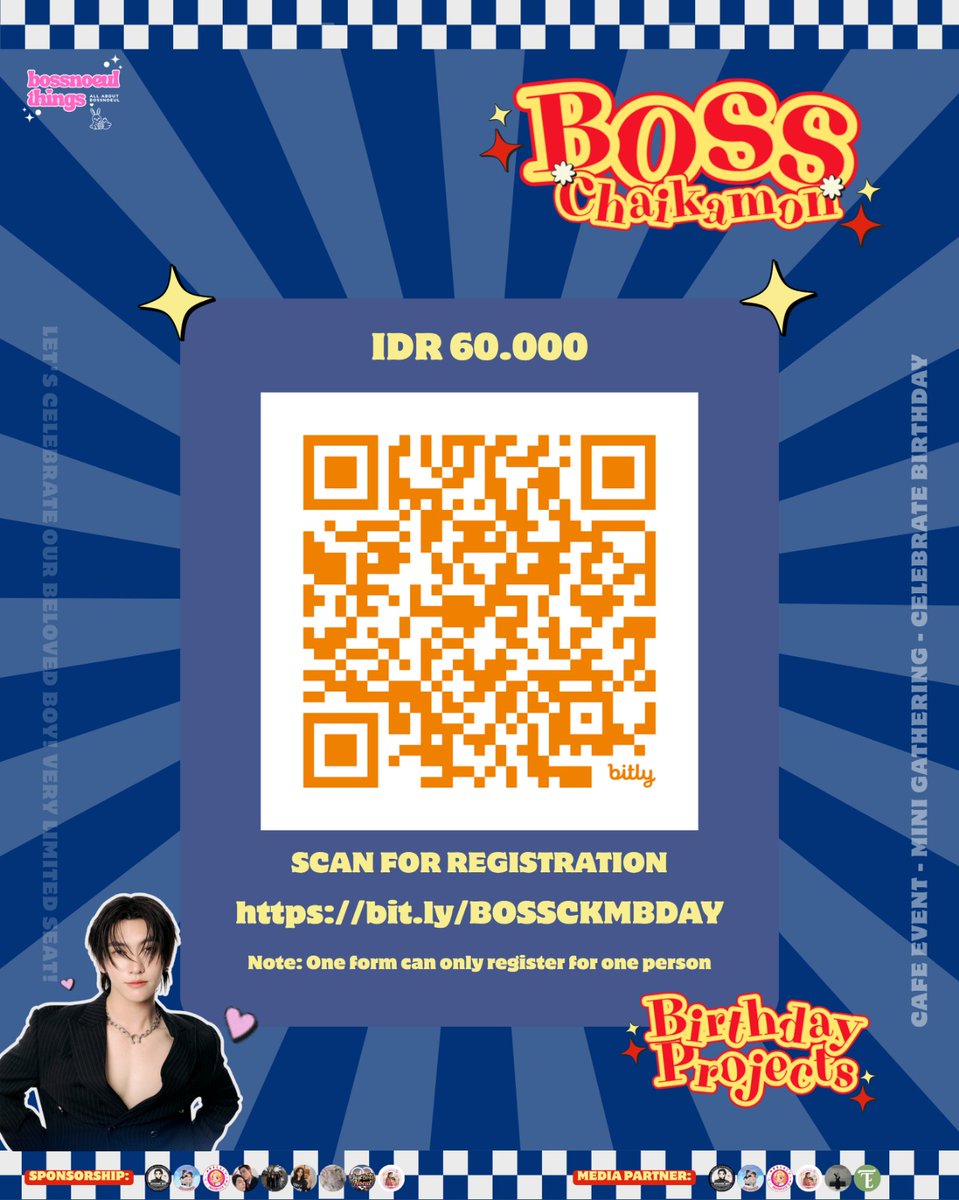 bossnoeulthings's tweet photo. Don't forget to book your spot for the event #BOSSCKM Cafe Event & Celebrate Birthday🎂💙
📍Biki Coffee, Jakarta
🗓️Sat, July 4th 2026
🕑at 2-5 PM
🎟️IDR 60k (inc Drink, Cupcake, Freebies)
🔗https://t.co/IlgUBtMnYp
#BossChaikamon #ShawtyBoss
#HappyBOSSCKMDay #BNThingsProject https://t.co/fiDTzWekPg