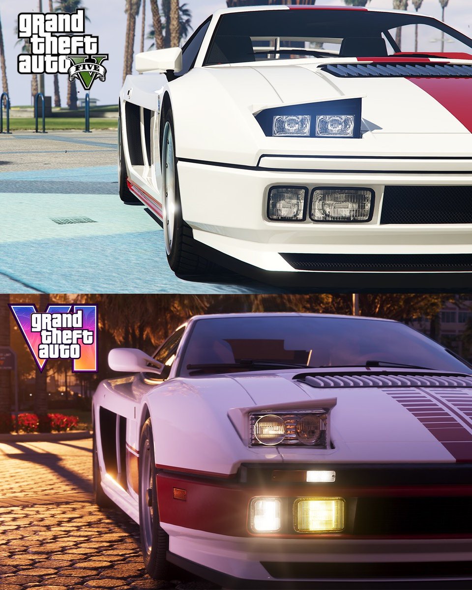 saudigamer's tweet photo. فرق الرسوم بين GTA V وGTA 6 لا يُصدق! 🤯

📝رأيكم؟ https://t.co/a8Q8mDn444