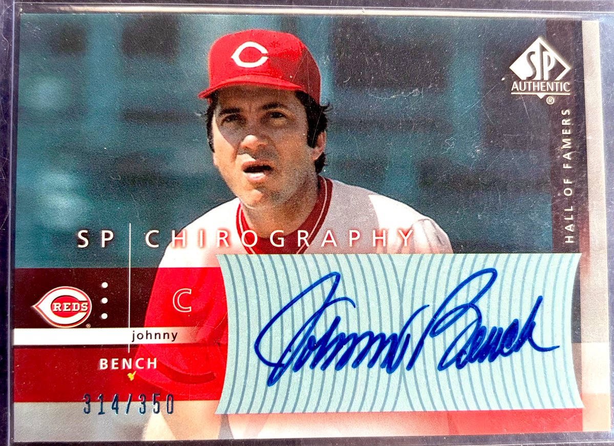 prado8010's tweet photo. Good Night Collecter!!!
#Johnny・Bench  SP Authentic
My HERO!!「Bench !」  350枚。 https://t.co/szlQTuuJyR