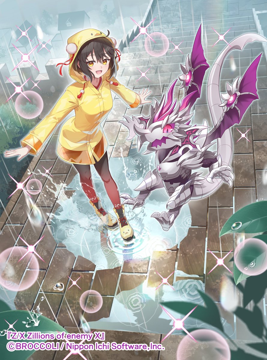 kana_ami_ami's tweet photo. 【お仕事】
Z/X IGパック第12弾 「ジェネレートドラゴン」にて
『想天の降る ラストゼオレム』のイラストを担当しております。

雨の景色をお楽しみください！
#ZX_TCG https://t.co/ttB5H6etIx