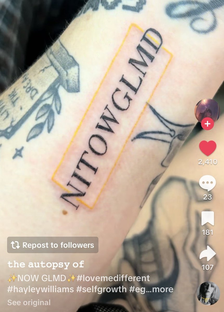 ree_tweeting's tweet photo. Y'all this Love Me Different tattoo 😍 https://t.co/cCHzwka617