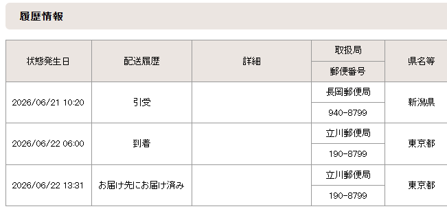 take98001's tweet photo. 念のため特定記録にしたけど、届いてて安心しました https://t.co/s4ttpekdeM