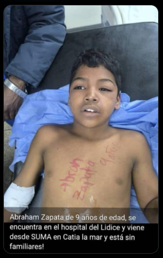 jofael1's tweet photo. Ayúdame a ubicar a sus familiares; está en el hospital de Lidice. 

RT RT RT https://t.co/dVNkfEYuxu