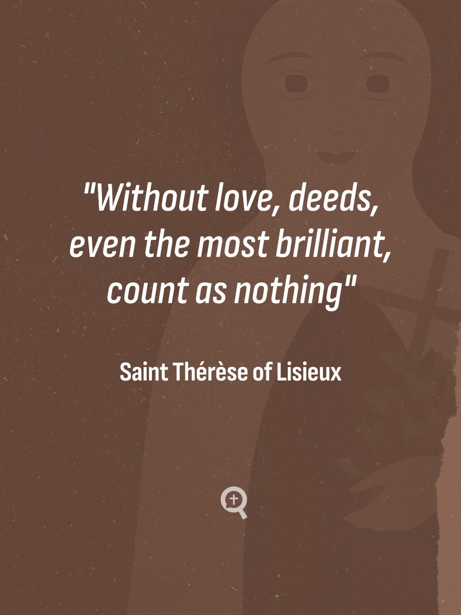 DeoQuest_en's tweet photo. You don't need to do big things to be holy. Just do the small things in your day—the laundry, the emails, the commute—with great love. 🌸💕 #TheLittleWay #SmallThingsWithGreatLove #SaintTherese #HolinessInTheOrdinary https://t.co/TmtwJHj089