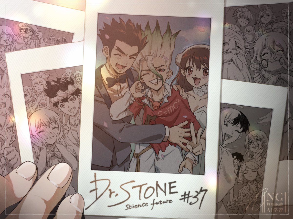 rukkinghurt's tweet photo. 『Dr.STONE SCIENCE FUTURE』37話 (最終回)
作画監督として参加させていただきました❕

2期の1話から今日までの約6年間
アニメ「Dr.STONE」に携わらせていただき
こうして最終回を迎えられたこと本当に嬉しく思います✨

人としてもアニメーターとしても沢山のことを学ばせてもらい、
大変なときも千空達の諦めない姿に勇気をもらっていました

私にとってこれから先もかけがえのない大切な作品です…！！

ご一緒したスタッフの皆さま
そして「Dr.STONE」をこの世界に生み落としてくださった
稲垣理一郎先生、Boichi先生
ありがとうございました‼️

#DrSTONE
#DrSTONE最終回
