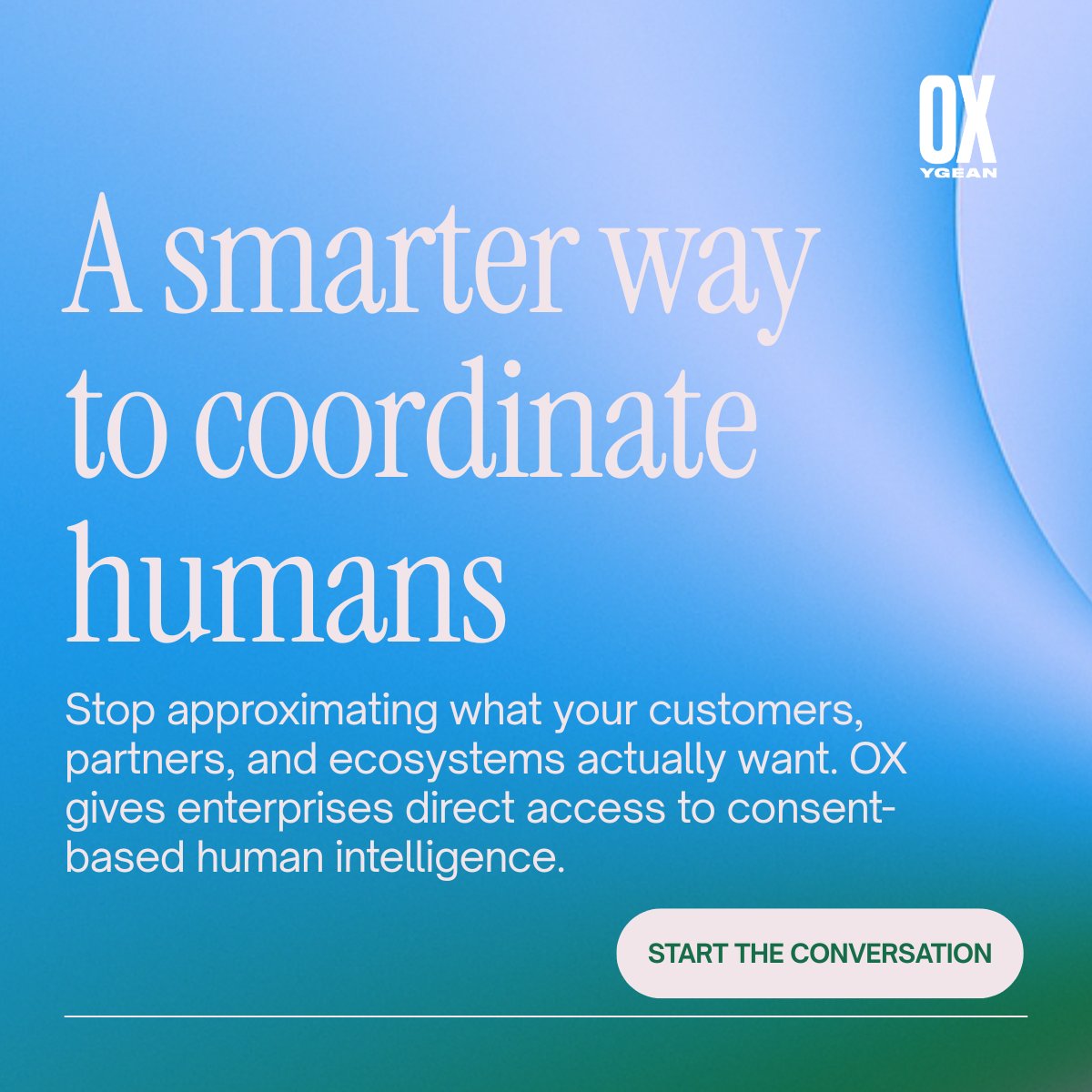 OXygean_app's tweet photo. You know your systems. Your data. Your transactions.
But do you know your humans?
OX is the Human Intelligence Protocol — the direct channel that never existed.
Founding Sector Partner window is open.
#OXProtocol #EnterpriseAI #FoundingSectorPartner
#ai #tech #digitalyou https://t.co/F26K2k0MeT