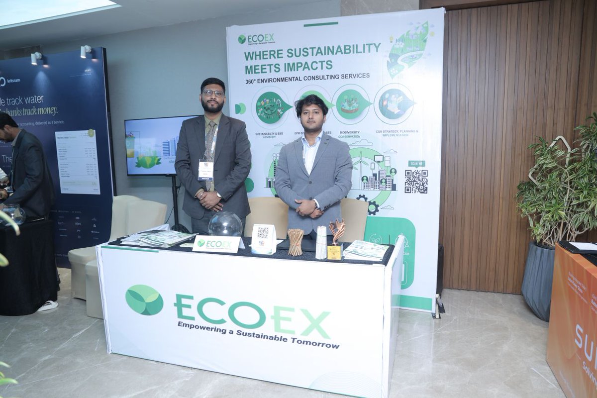 ex_eco's tweet photo. EcoEx engaged with leading voices from across industries at the 11th ESG &amp; Sustainability Strategy India Summit 2026 in Mumbai, where conversations focused on translating ESG ambitions into measurable business outcomes.

#EcoEx #ESGIndiaSummit2026 #ESG #BRSR #CarbonMarket #CCTS https://t.co/BTCqBM4wMh