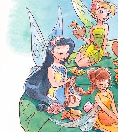 reminiscinbby's tweet photo. silvermist in the new official disney fairies illustrations https://t.co/p2NLCeW91l