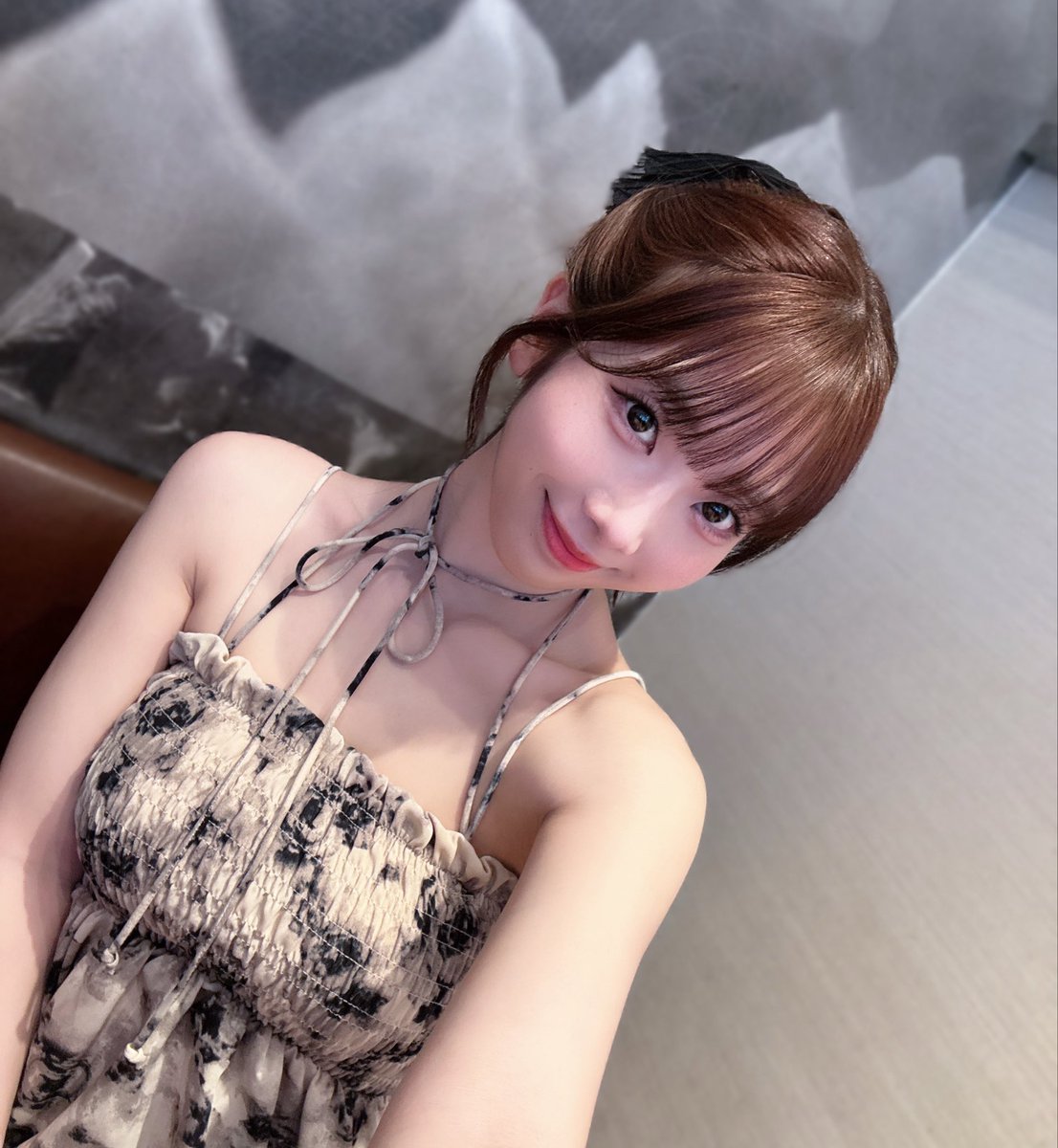 spmt_m_'s tweet photo. 今日はポニーテール S(´❛-❛`)🤍 https://t.co/r8RdWpml3p