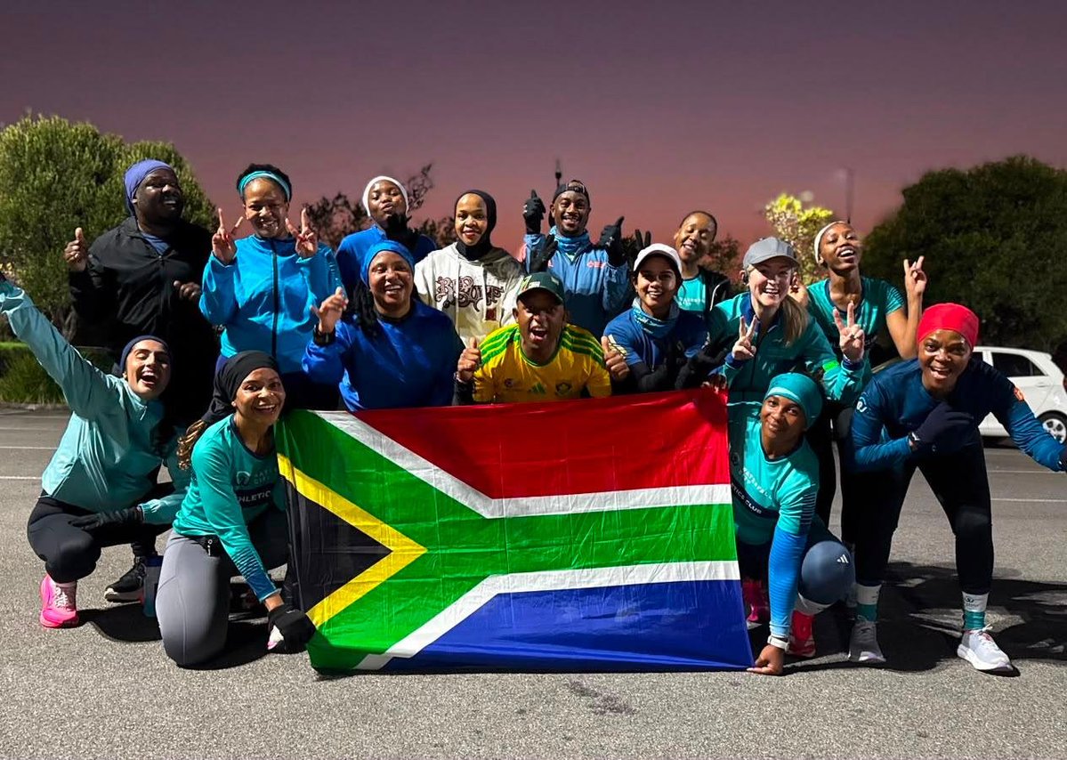 waterfallcityac's tweet photo. Bafana Bafana had the country buzzing this morning ๐ฟ๐ฆ๐ฅ
With the final whistle blowing just before training, many would've stayed in bed to celebrate. Not our members!
No snooze buttons. No excuses. Just another successful Chairladyโs Run.
#Reakitima
#BlueWave
#WCAC
#ChairladysRun