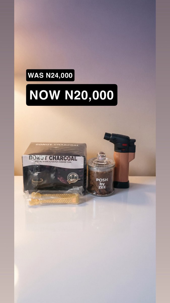 poshbyzee's tweet photo. Your home deserves to smell expensive. 💨✨
Get the ultimate scent experience with our All-In-One Incense Bundle. Everything you need to set the mood is right here in one pack.
100ml Turarenwuta
Donut Coal
Lighter
Picker
Grab the full bundle for just N20,000 https://t.co/9H12tsyomS