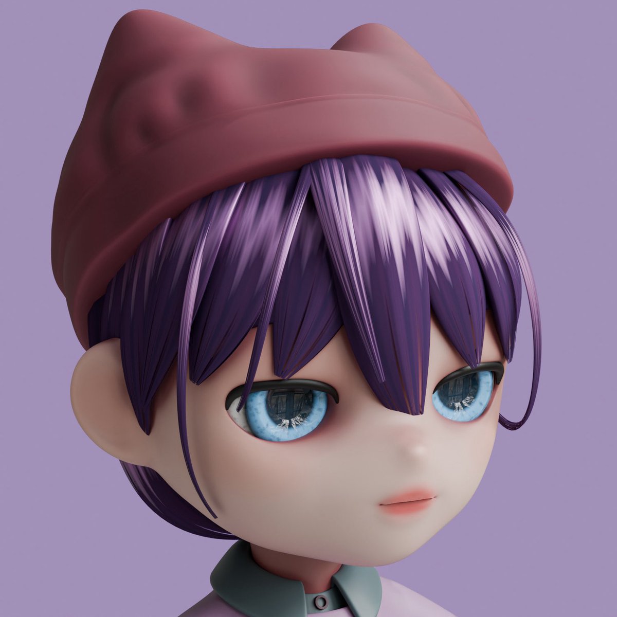 zar00_cg's tweet photo. キャラモデ練習中🏋️‍♀️🩶

載せる予定なかったけど
お顔がちょっと気に入ったので💭🆙 #blender https://t.co/gRmFxRDeLY