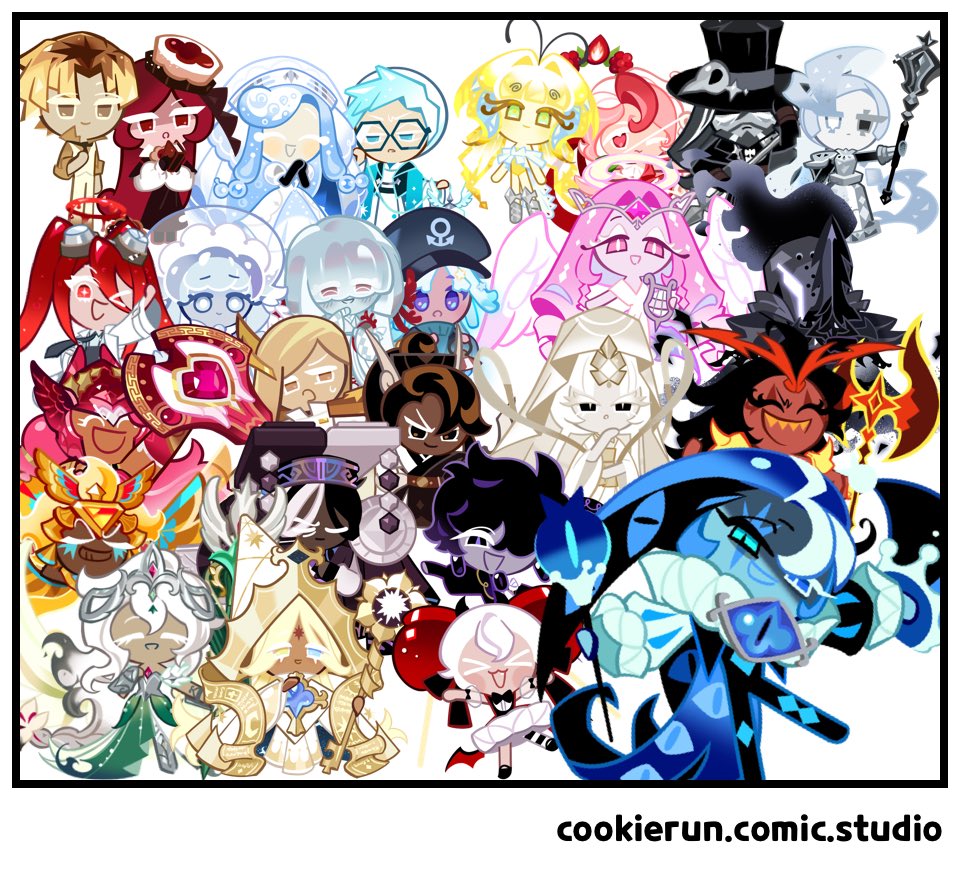 ReORemilk's tweet photo. 作り直しました。
最推しはタイムキーパークッキー。
時の管理局、精霊クッキー、偽りトリオ、公肉会、等等…。
とりあえず画像にピックアップしたキャラみんな推しです。
多いね…。 https://t.co/ypuubUfS0s