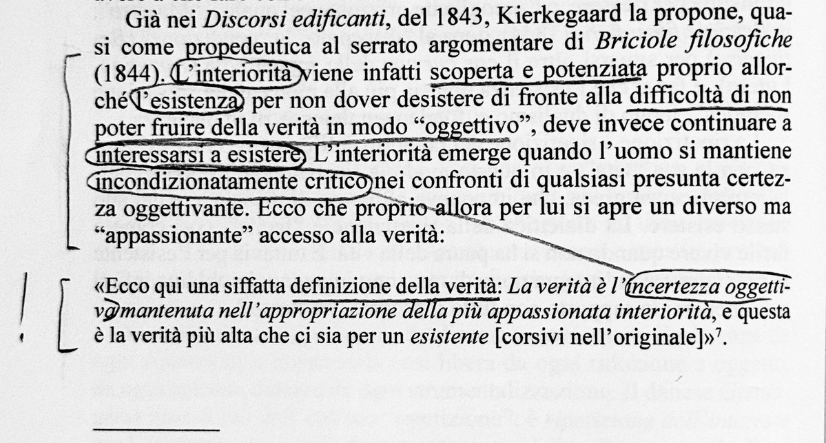 genesichat's tweet photo. “Ecco qui una siffatta definizione della verità: La verità è l’incertezza oggettivamente mantenuta nell'appropriazione della più appassionata interiorità, e questa è la verità più alta che ci sia per un esistente” 

Kierkegaard