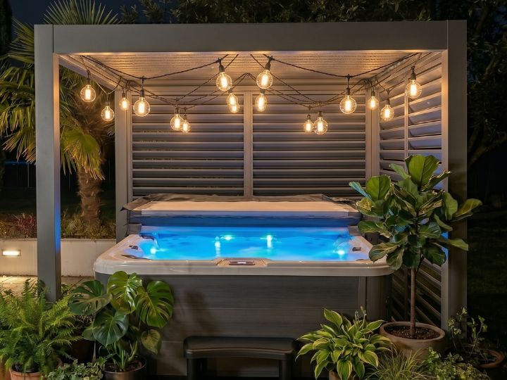 LusoSpas's tweet photo. Your perfect evening, delivered. Combine our Luso Spas range with the ultimate outdoor shelter. Our louvered pergola, twinkling bistro lights, and a vibrant hot tub create an unforgettable escape. Get the look and elevate your garden.
#LusoSpas #OutdoorLiving #HotTubHeaven https://t.co/AfPtNBrlYC
