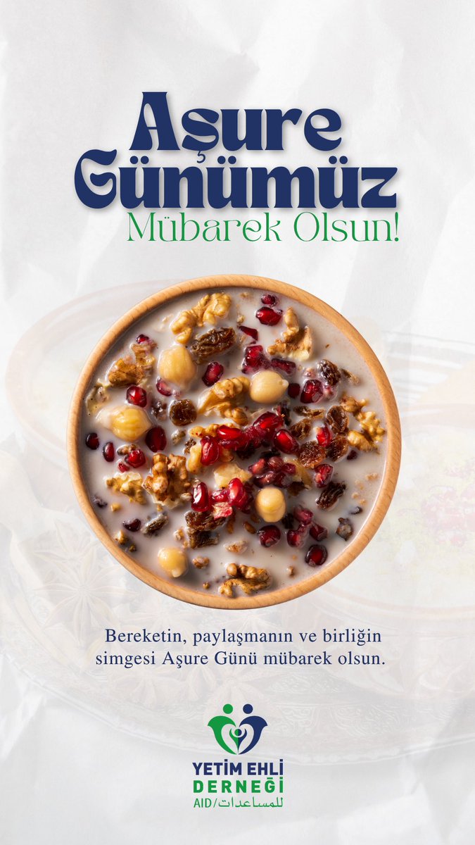 YetimEhli's tweet photo. Bereketin, birliğin ve paylaşmanın simgesi; gönülleri birbirine yakınlaştıran Aşure Günü mübarek olsun. 🤍
#yetimehli #aşuregünü https://t.co/69CTzLw0Wd