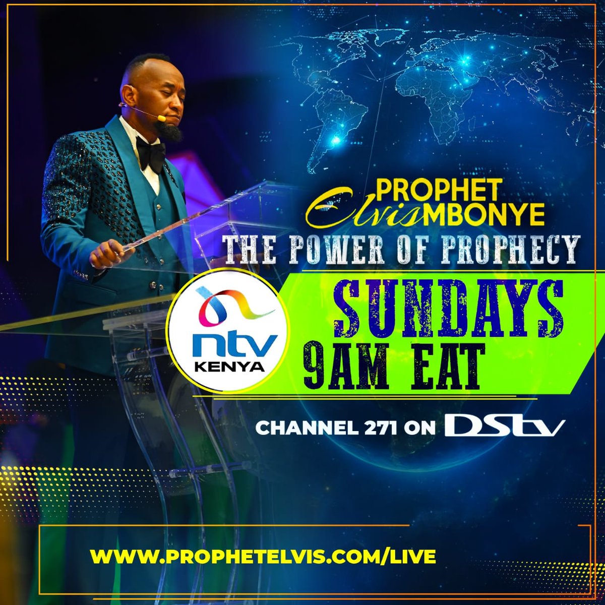 NationAfrica's tweet photo. Tune in to NTV Kenya this Sunday at 9:00 AM.for a captivating episode of "The Power of Prophecy "by Prophet Elvis Mbonye 

#ProphetElvisMbonye https://t.co/BHdqrx8ea6