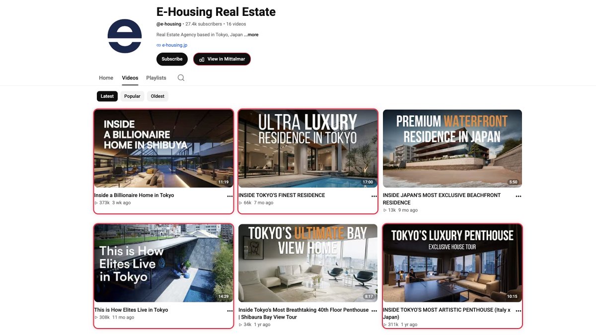 mittalmaryt's tweet photo. 5 Niches You Don't Wanna Miss👇

1. E-Housing Real Estate
-Channel Earnings: ~$19,200 (RPM ~8)
-Total Views: 2.4M https://t.co/q6BPTzoFRV