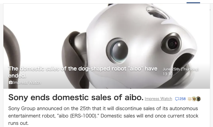Zeeko__Sol's tweet photo. A robot dog named "Aibo" is currently going viral af across X and Japan

https://t.co/gXdNFxPnl5

Sony, Japans largest gaming corp are discontinuing the sales of the Robot Dog which has caused a massive uproar across Japan

This news will keep going giga viral all day https://t.co/JAf0A5G1dY