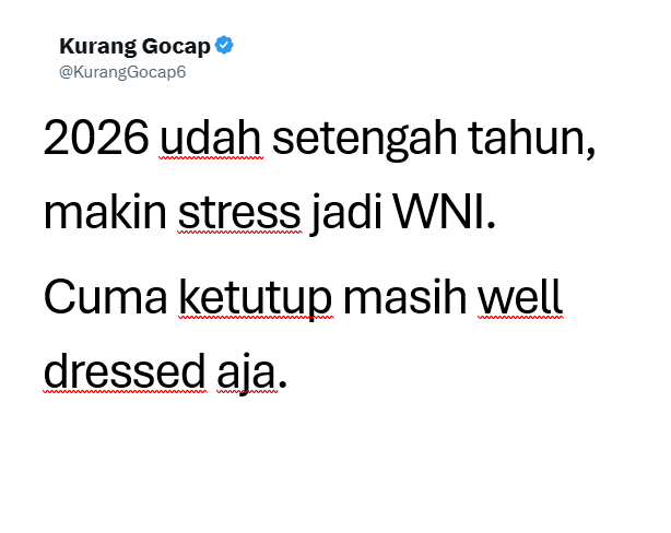 Kurang Gocap tweet media