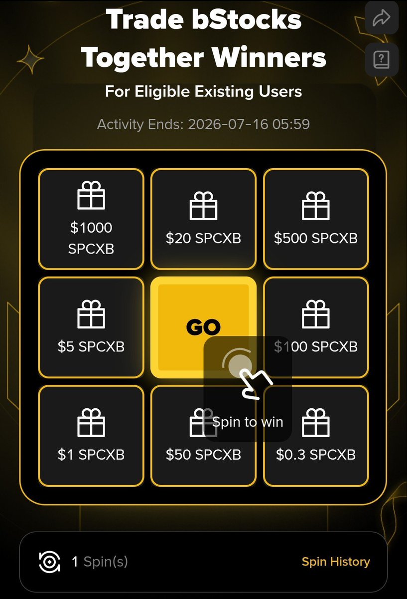mdsamiulbaser's tweet photo. 🎁 **Binance SPCXB Spin Campaign is LIVE for all new &amp; existing users!** 🚀
🎯 Spin now to win SPCXB rewards: https://t.co/HCcndUW9z3
Log in, claim your free spin, and share your big win below! 👇 @binance #Binance #SPCXB #Airdrop https://t.co/MCsW1Dyh0O