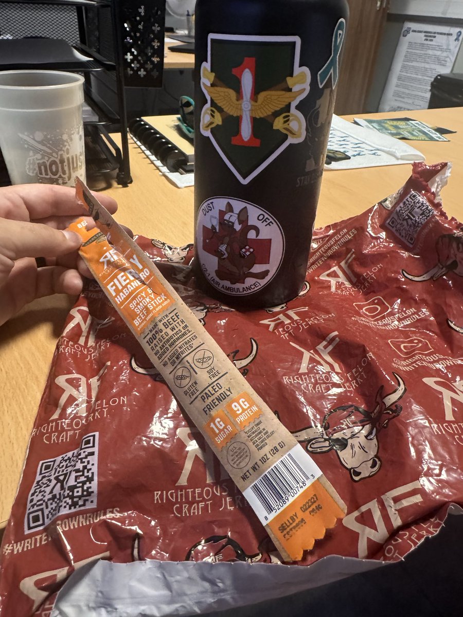 LouMan91's tweet photo. @RighteousFelon we need to talk about how good this is. Although i gotta wait for 2 weeks for Amazon to deliver overseas its worth the wait. What's it gonna take to get a little care package for the troops? https://t.co/ukxJv3bLvX
