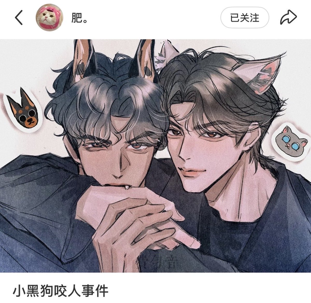 SongSongsong013's tweet photo. #希朝相伴 #xizhao #hehehe  小黑狗会咬人吗？ https://t.co/XI1Eu5RLxB