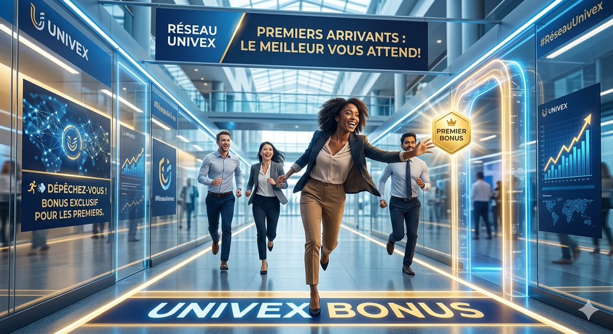 NicolasMor98502's tweet photo. 🏃💨 Dépêchez-vous ! Soyez le premier à recevoir le bonus ! Les premiers arrivants profitent toujours du meilleur chez Univex. #RéseauUnivex https://t.co/nkN7FCqqFC