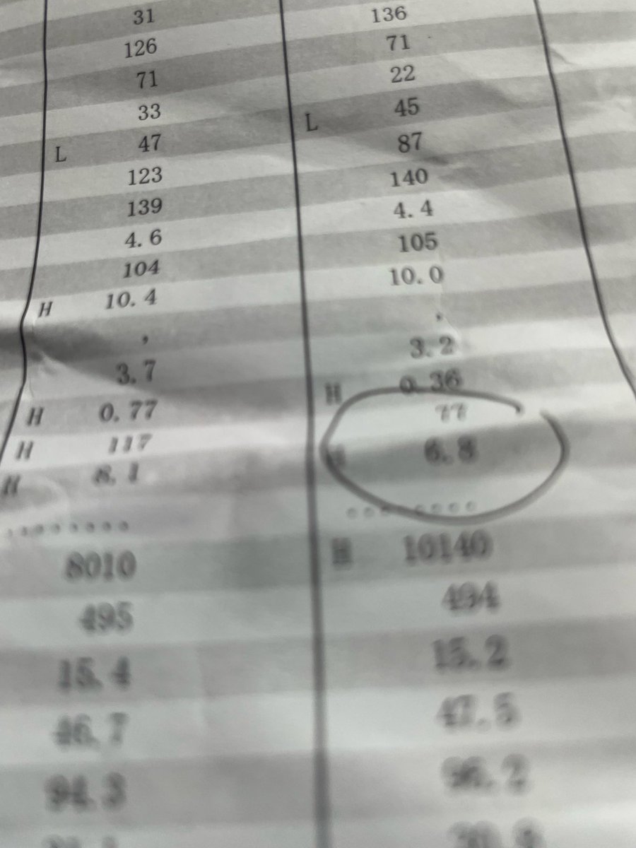 okioki88888's tweet photo. 糖尿病測定
ヘブロミンＡ1C
6.8
血糖値
77
今日の体重
77.4kg➖600g https://t.co/DIUuiSQzVa