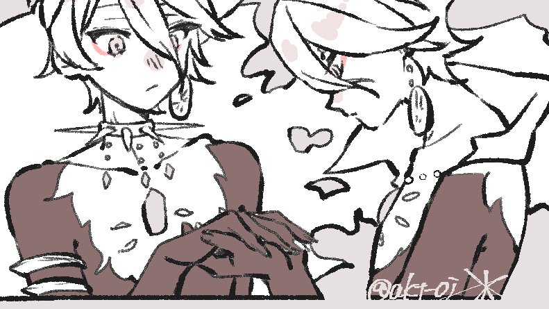 akt_oj's tweet photo. アポナさんとえふごナさんの爪の違いが好きすぎるという絵です
※リンクはツリーに https://t.co/I2XFmFnKUB