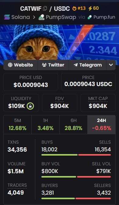 gonzogoldhype's tweet photo. $CATWIF is beginning to show the kind of early momentum that often goes unnoticed until much later.

Price action is still forming, but the structure suggests growing interest and gradual positioning rather than short-lived speculation. In these stages, market participants are typically still uncertain,  which is exactly why opportunities can emerge before broader attention arrives.

Nothing is fully priced in yet. The narrative is still developing. And the early signs are just starting to appear.

https://t.co/FSqMQvQfmR

5pYB12kEhfhSFXJjZ7JtyqDpt6uUqhsF6iu6Ee9spump