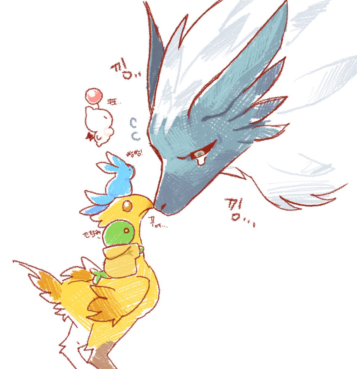 frrrrog_ff14's tweet photo. 너무 커서 닿을 수 없어~ https://t.co/9L7aO4z8Qd