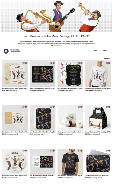 sofiartmedia's tweet photo. 🎷Jazz Musicians Retro Music Vintage BLUES PARTY Collection
#JazzMusicians #RetroMusic #Vintage #BLUES #event #festival #anniversary #america #zazzlemade #Jazz #retro #design #painting #paint #DIY #gift #homedecor #giftsforhim #party #invite #shirt #cards #mugs #pillow #IPhone https://t.co/6Noyilqmqc