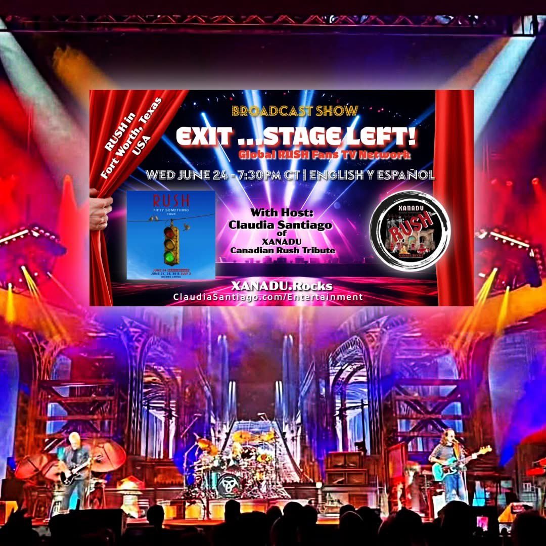 ClaudiaSantiago's tweet photo. RUSH June 24 Concert postponed
Watch our show π https://t.co/IbWHhy77rp
Hosted by Claudia Santiago lead singer of Xanadu - Canadian RUSH Tribute
#rushfans #rush50tour #claudiasantiago #xanaducanadiarushtribute #premierrushtribute #canadianrishtribute #exitstagelefttv #calgary https://t.co/8yCfHGKvIq
