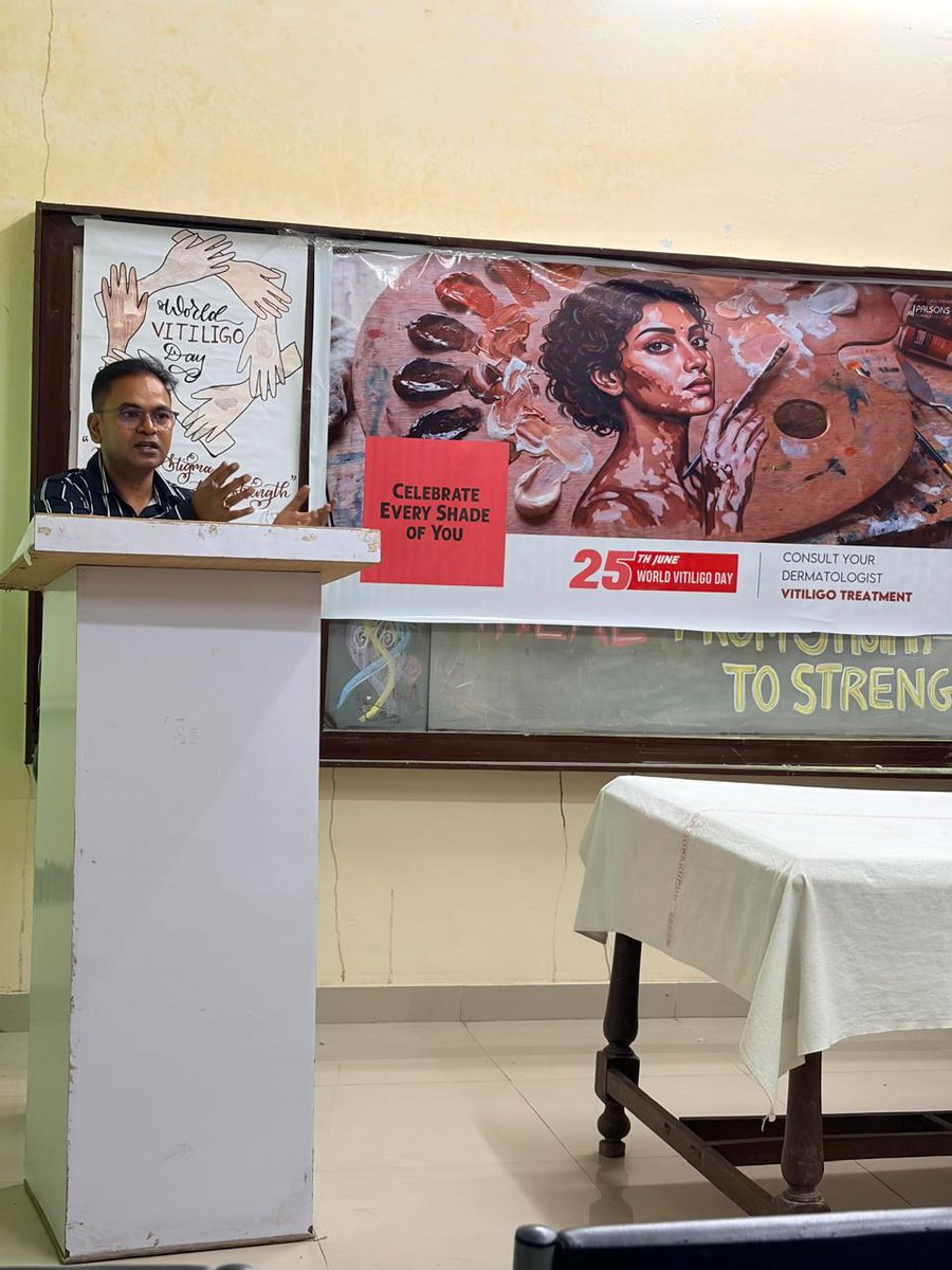 RDABRDMC's tweet photo. On 25th June 2026, the Department of Dermatology, BRD Medical College, observed World Vitiligo Day with an awareness program dedicated to educating patients and the community about vitiligo, dispelling myths, and promoting acceptance and support https://t.co/61PNig80K0