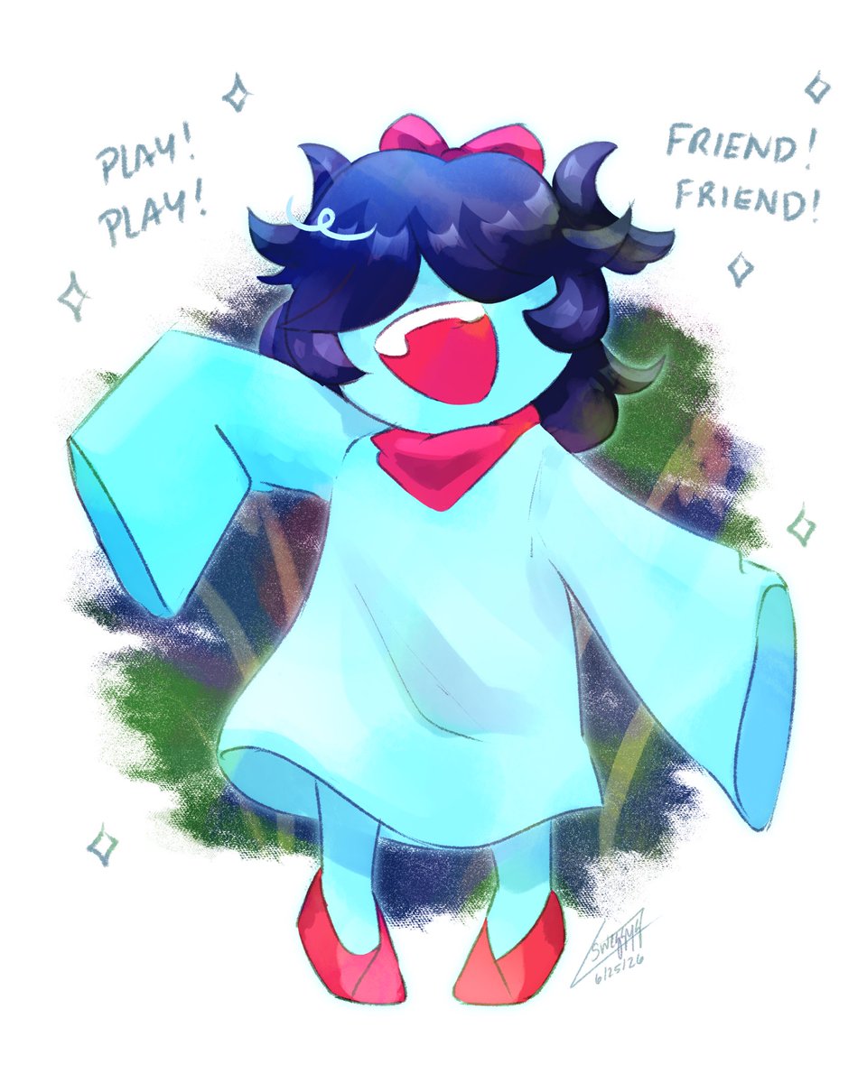 SweggyQ's tweet photo. DELTARUNE CH5 SPOILERS
-
-
-
-
-
-
-
-
-
-
-
-
-
-
I’ll have the bigger moments some other time but I just really wanted to doodle her first I love her 🥺

#deltarune #deltarunespoilers #deltarunechapter5 https://t.co/nvtWknCcJs