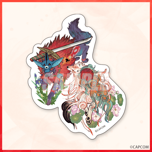snowsongj2's tweet photo. 【大神 20th×とびはち くじ】　E賞(E-7):カプくじ 大神 20th×とびはち ステッカー　オキクルミ&amp;白野威 https://t.co/L37RAeDfFz https://t.co/zf15JJudb0 #大神 #カプくじ #とびはち