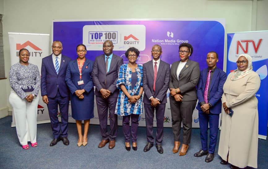 DailyMonitor's tweet photo. Nation Media Group Uganda Managing Director, @SueNsibirwa, joins partners during the launch of the 18th edition of the Top 100 SMEs at the headquarters of @KPMG in Kampala today. The event is being held under the theme: “Monetising Uganda's Economy Through Innovation, Value Addition and Market Expansion.”
#MonitorUpdates
📸: Michael Kakumirizi