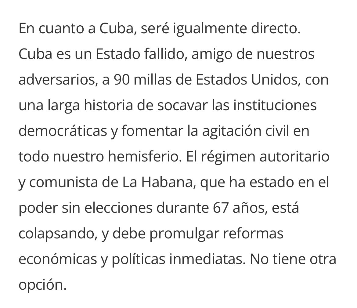 CubaPdc's tweet photo. #OEA. Christopher Landau @DeputySecState: 

“El régimen autoritario y comunista de La Habana, que ha estado en el poder sin elecciones durante 67 años, está colapsando, y debe promulgar reformas económicas y políticas inmediatas. No tiene otra opción”.

https://t.co/PpPSoSeNfX https://t.co/9aDBFhx0Qu