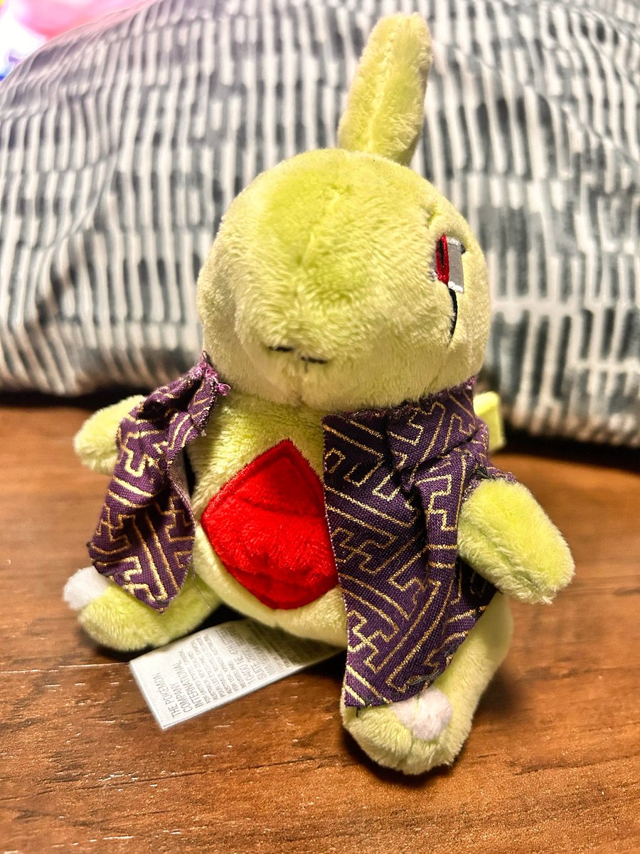 Arume_san's tweet photo. 初めてヨギちゃんの服を作ってみた可愛くつけれたと思います(*^^*)
 #ポケモンfit 
 #ヨーギラス https://t.co/twtzaV0mYi