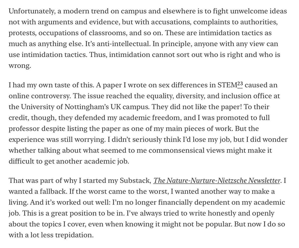 SteveStuWill's tweet photo. “Unfortunately, a modern trend on campus and elsewhere is to fight unwelcome ideas not with arguments and evidence, but with accusations, complaints to authorities, protests, occupations of classrooms, and so on.”

https://t.co/lUMrhTbUFE https://t.co/4alHUp3sEF