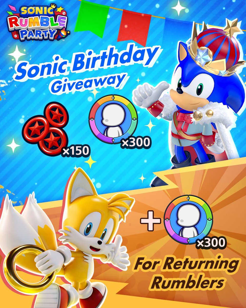 Sonic Rumble Party tweet media