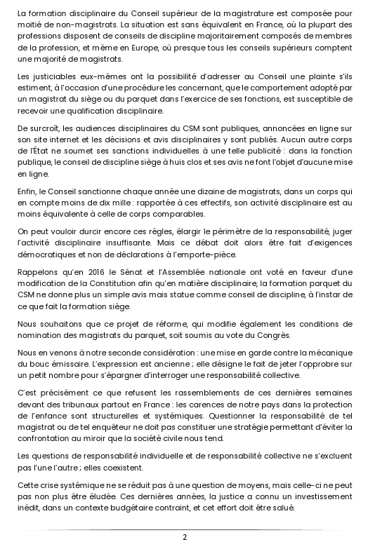 Courdecassation's tweet photo. ✒️[Déclaration commune] de M. Christophe Soulard et de M. @Remy_Heitz_PG, en leur double qualité de premier président de la Cour de cassation et de procureur général près ladite Cour, et de présidents des formations siège et parquet du @CSMagistrature 
📲https://t.co/jnKOTGqL4f https://t.co/p6rP7DPkwE