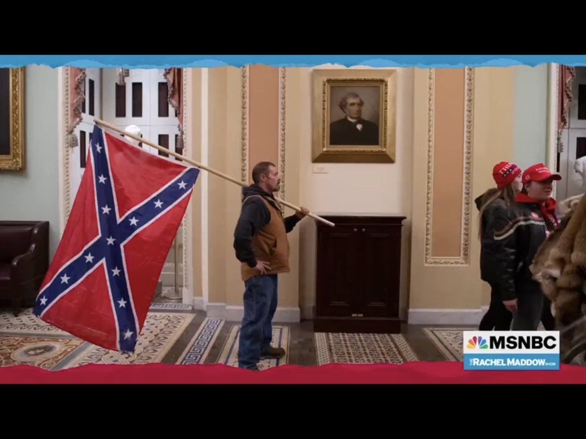 thisguyjack's tweet photo. Yeah, and let’s NOT FORGET (just YESTERDAY he reminded us of it) how President Dipsh*t, in a tizzy over Confederate statues, made an executive order in his first term that anybody defacing or vandalizing government monuments would get an automatic 10 YEARS in prison.

He was just braggin’ about it yesterday, to threaten peeps that take a scrap out of his rubber nonsense out of his failed pool-job…

That those folks are gonna get that 10 years in prison.  BUT… the 1600 people who’d done ACTUAL VIOLENCE in his name during his January 6th failed coup-attempt…

He PARDONED ‘em ALL his FIRST DAY BACK.

——————-

WAKE UP, AMERICA.  THIS IS Authoritarianism. WE ARE HERE.

THERE IS NO rule of law with Tr*mp.
Just lies & gaslighting & snowflakery